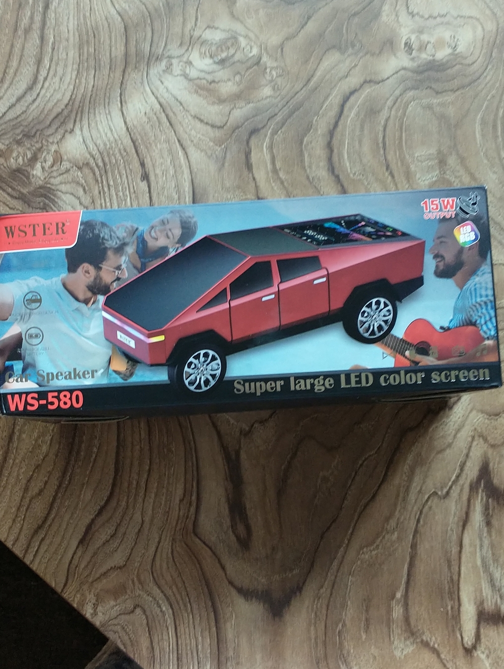 WSTER WS-580 Portable Bluetooth Speaker Red & Black NWT